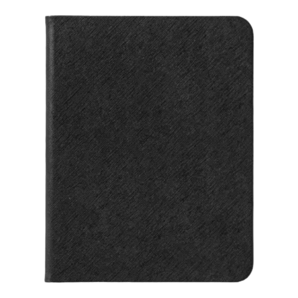 heyday Apple iPad Mini for 6", Stylus  Holder Black Saffiano Faux Tablet Case - Picture 6 of 9